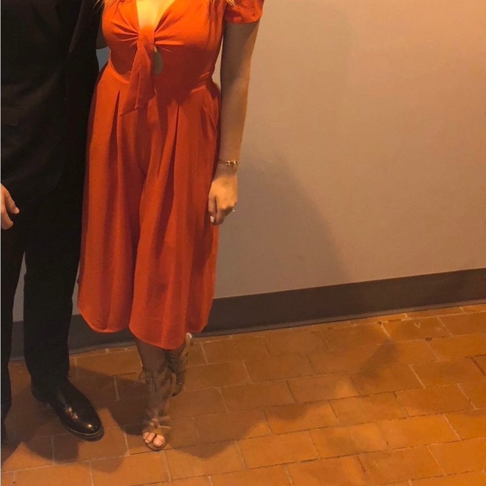 Red jumpsuit